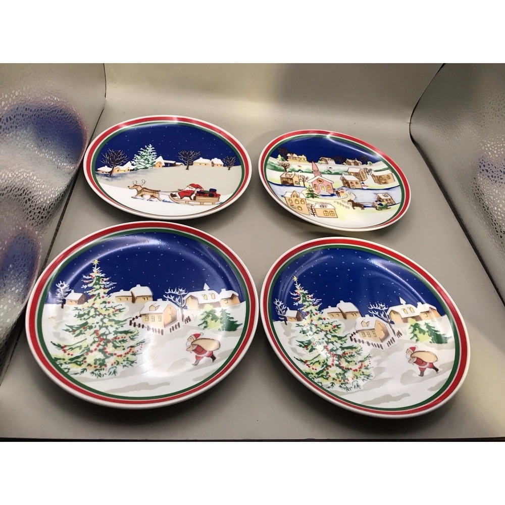 Artmark‎ 1986 Set Of 4 6 1/2" Porcelain Plates NO HANGER
